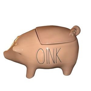 Rae Dunn OINK pig canister New